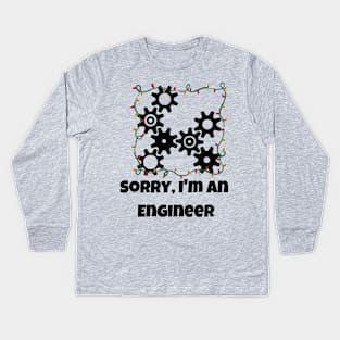 Engineer Christmas Lights Kids Long Sleeve T-Shirt